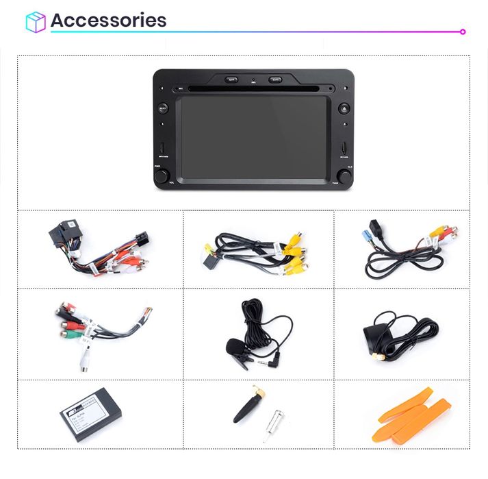 Rádio Android Alfa Romeo 159 Spider Brera 2/32GB Carplay GPS wifi BT