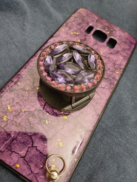 Capa telemóvel Samsung S8 com pega na capa