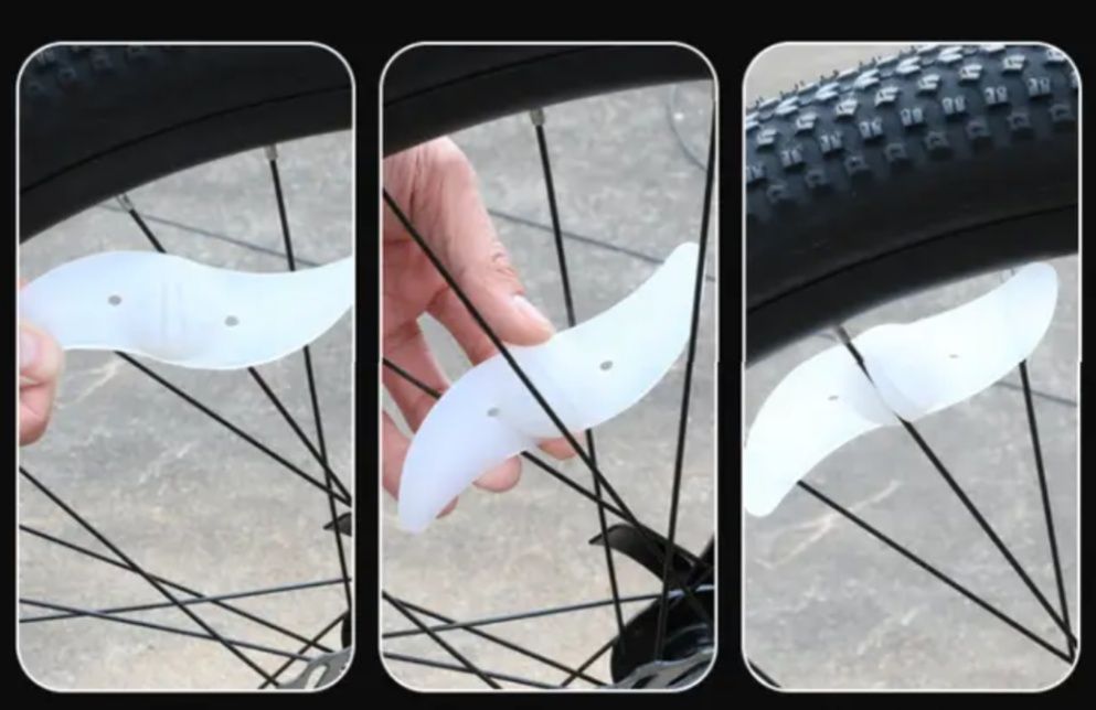 Фара, LED-світильник, маячок на спиці колеса.