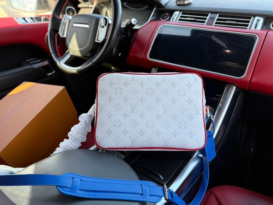 Louis vuitton x nba kriswu сумка белая мужская через плечо