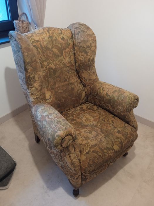 Fotel uszak PRL aaa