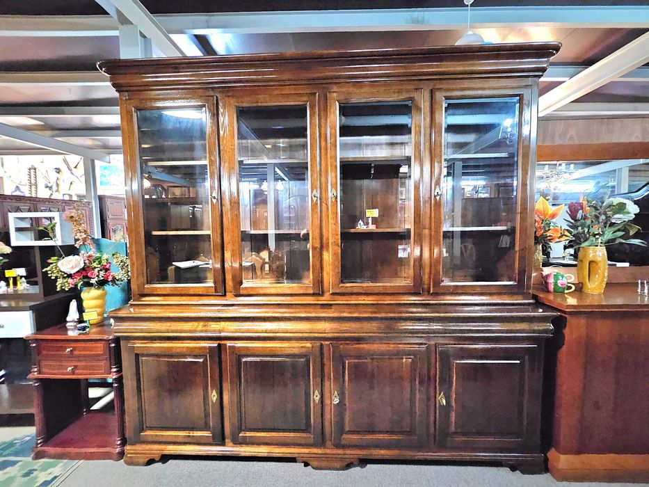 Grande móvel em madeira maciça para sala ou escritório - óptimo estad