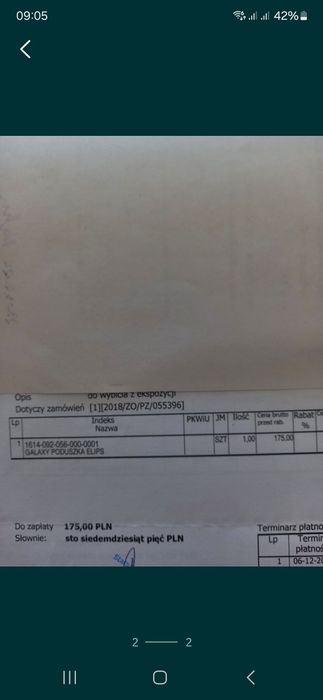 Poduszka z pianki termoelastycznej