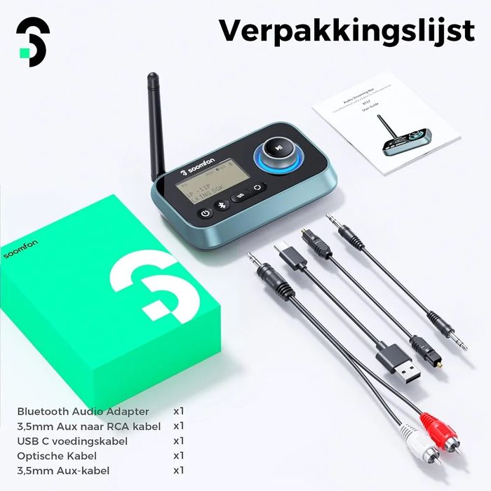Adapter audio Bluetooth 5.0