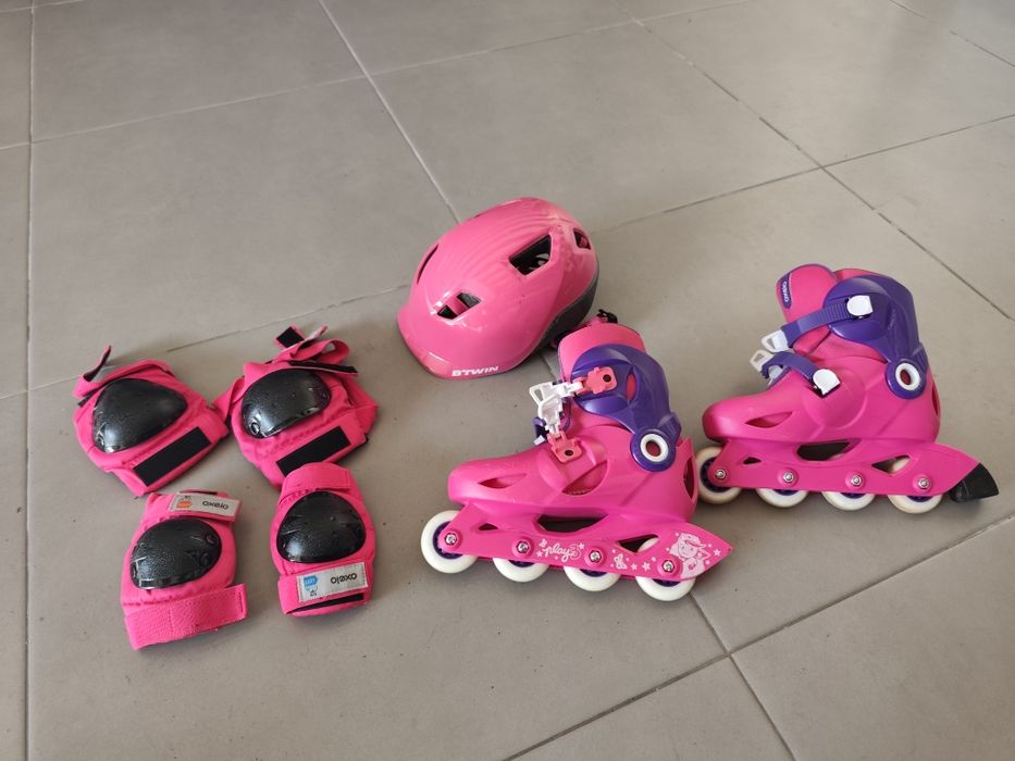 Kit Patins criança Oxelo + proteções