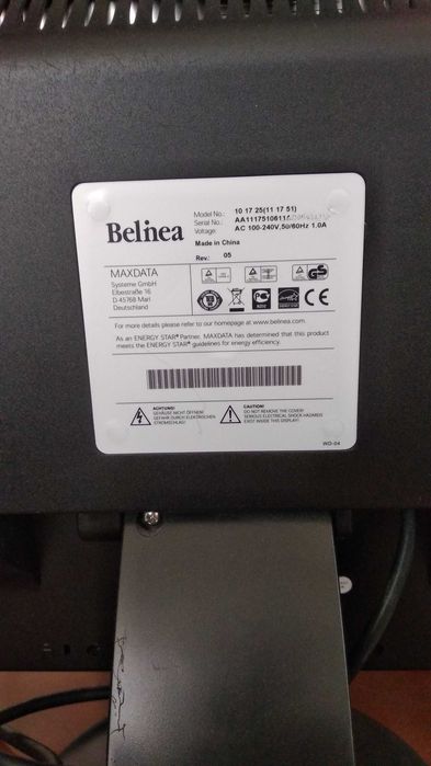 Монитор 17" Belinea 10 17 25 MAXDATA мультимедийный