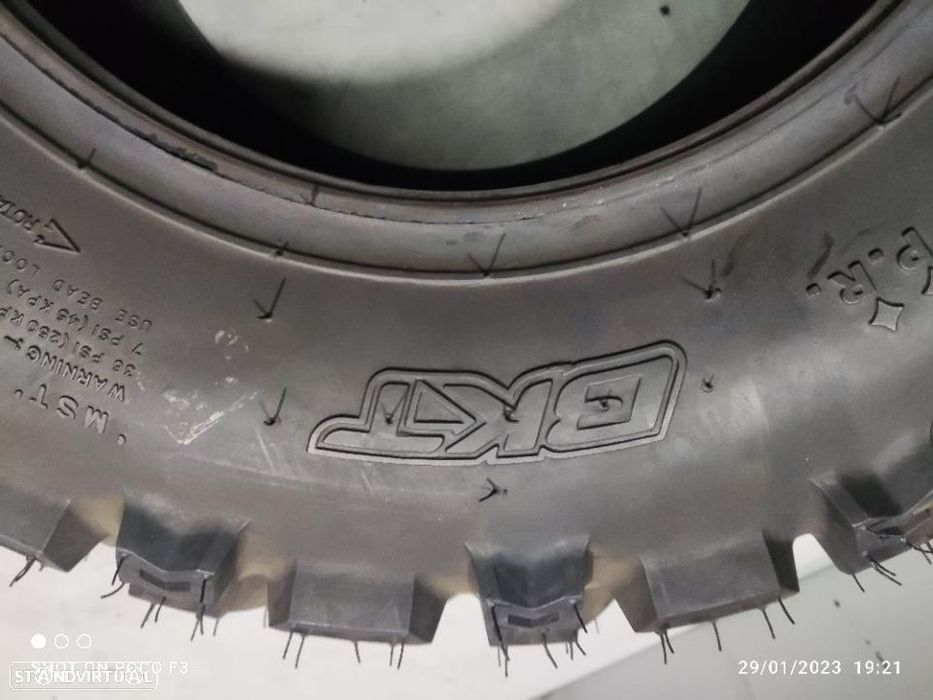2 pneus novos moto 4  25-10r12 bkt - oferta dos portes