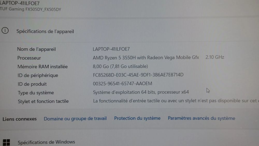 Portátil Gamer - Asus FX505DY Ryzen 5 3550H RX 560X 120Hz com Carregador