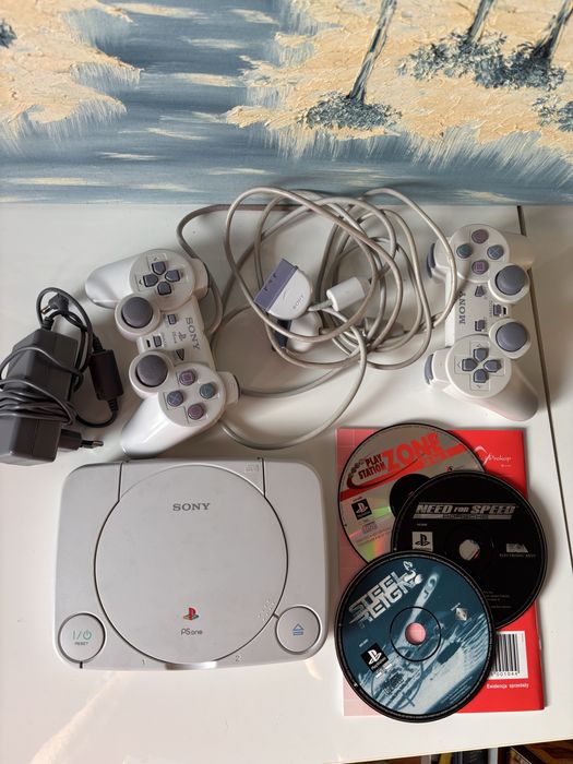 Ps1 ps one playstation 1 zestaw plus 3 gry