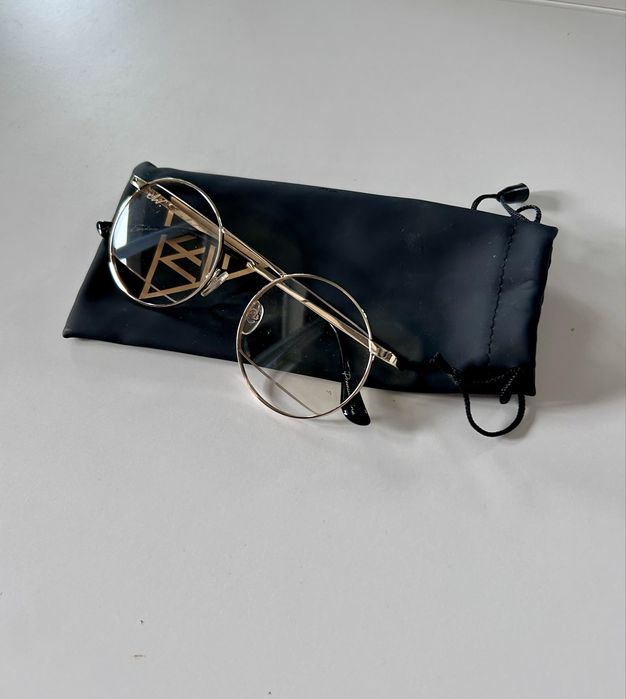 Okulary El Wariato złote unisex