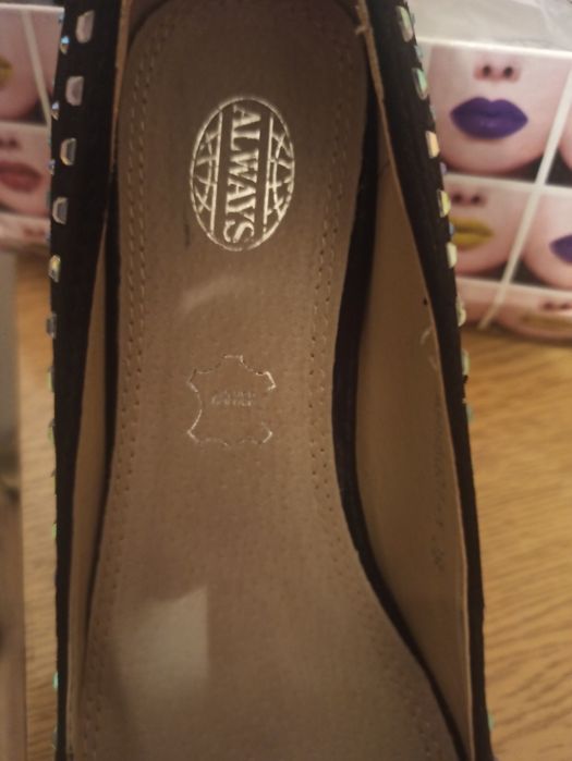 Buty damskie szpilki Nowe czarne wyjściowe okazjonalne rozmiar 38