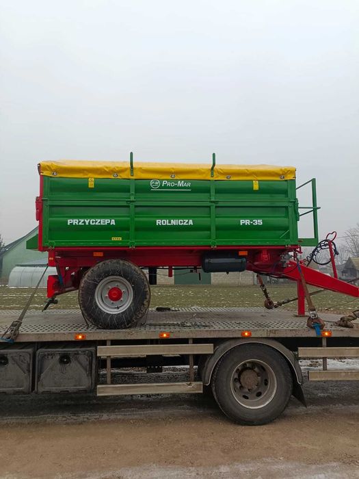 Przyczepa jednoosiowa wywrotka