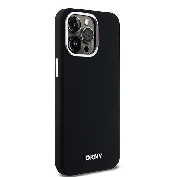 DKNY DKHMP14XSMCHLK iPhone 14 Pro Max6.7" czarny/black hardcase Liquid Silicone Small Metal Logo MagSafe