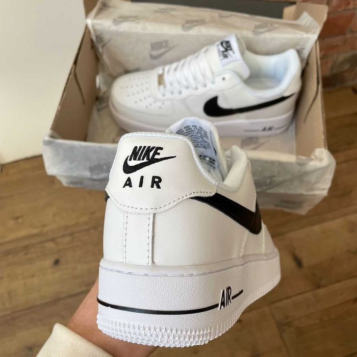 АКЦІЯ! Nike Air Force 1 White Black 36 37 38 39 40 41 42 43 44 45 форс