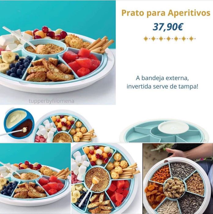 Prato para Aperitivos Tupperware