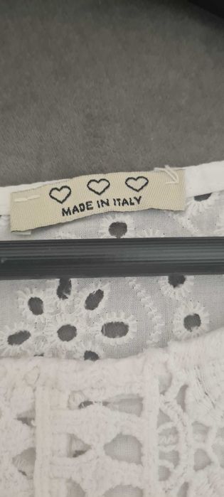 Ażurowa sukienka  , biała