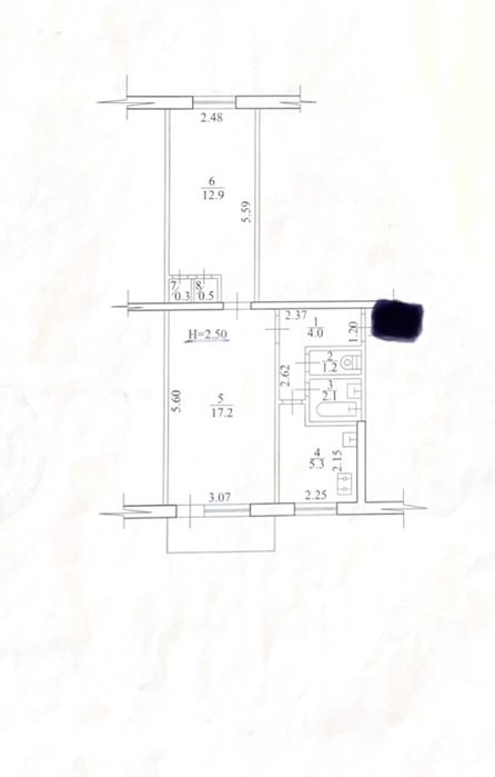 Продаётся 2-комнатная квартира, Салтовка, ТРК Украина
