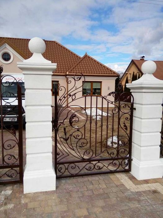 Piękne stylowe ogrodzenia Betonowe,Słupki Dworkowe,Boniowane,Bloczki