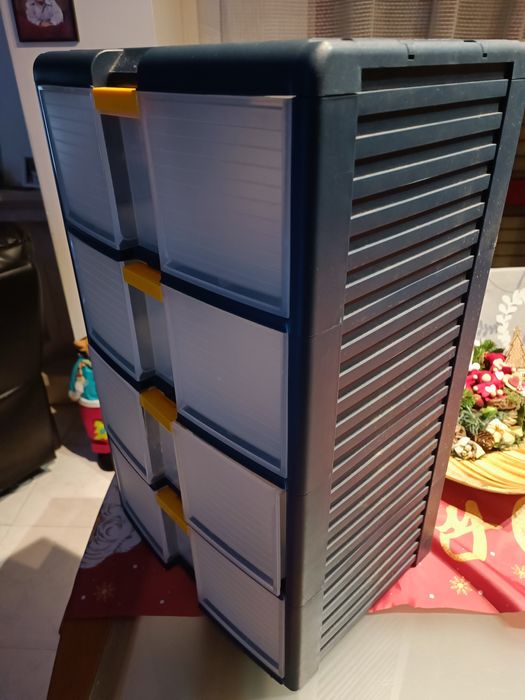 Armário de Arrumação – 4 Gavetas (Azul)