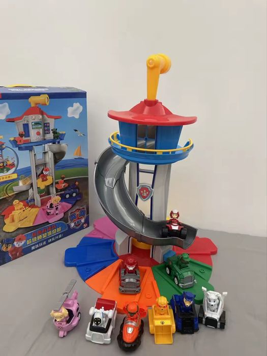 НОВИЙ МЕГА НАБІР PAW PATROL БАЗА : Вежа 52 см + 9 Машинок з УСІМА ГЕРОЯМИ + Звуковий Планшет ЩЕНЯЧИЙ ПАТРУЛЬ + Подарунок