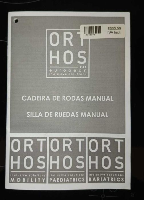 Cadeira de Rodas Latina Compact Orthos XXI - Usada 3 vezes