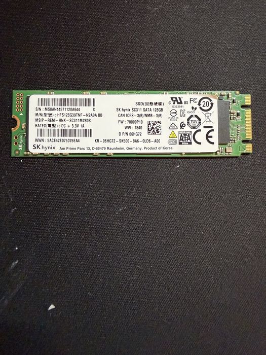 Dysk m2 SATA Sk Hynix SC 311 128 gb