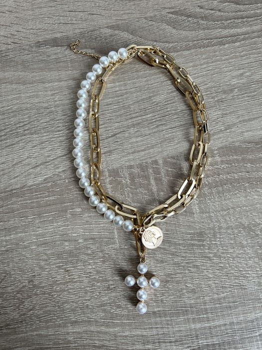 Colar duplo com pendente