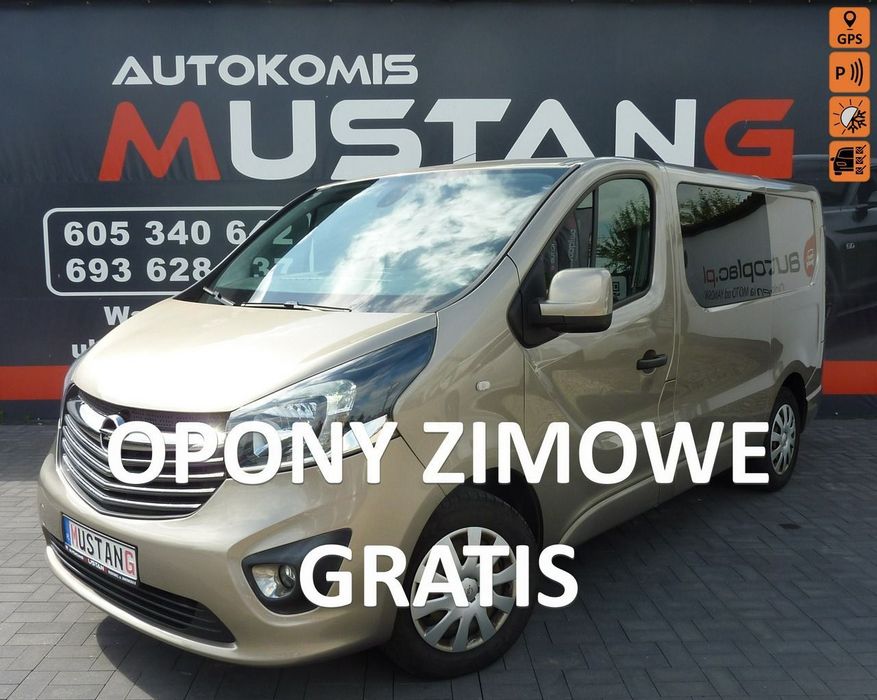 Opel Vivaro  1.6DCI BRYGADÓWKA*DOKA*6 Osób*Navi*Klimatyzacja*PDC*Hak*Niski Przebieg