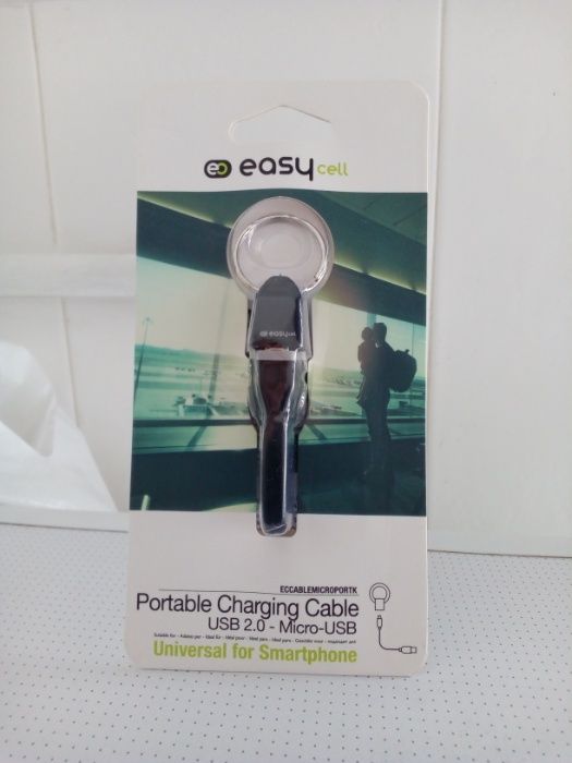 Porta-chaves EASYCELL - Cabo de Carga Micro USB/USB 2.0 - Portes Free