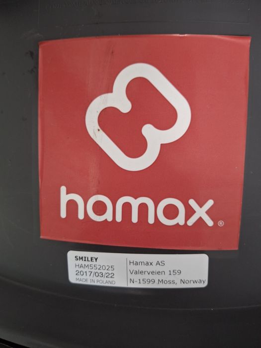 Fotelik rowerowy hamax smiley