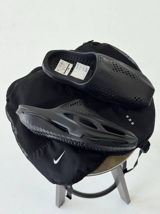 Оригинал Nike MMW 005 Slide Black (DH1258 002) черние шлепанци найк ммв джордан