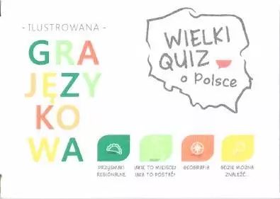 Gra jezykowa - Wielki Quiz o Polsce. Polish-courses. Nowy Produkt