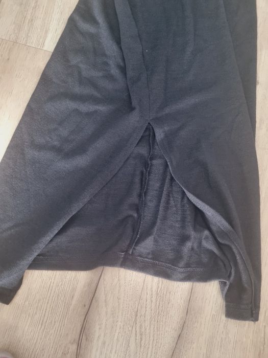 Shein nowa czarna długa sukienka dzianinowa S