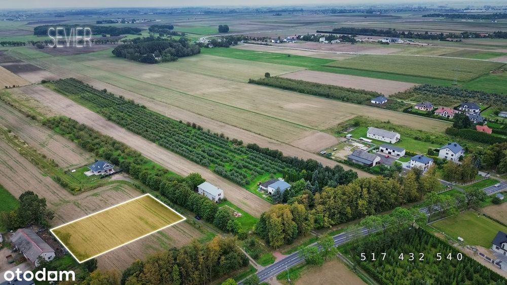 Działka budowlana 1990 m² z WZ – Przążewo, gm. Ciechanów