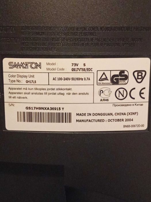 Monitor Samtron 73V 17 Polegadas