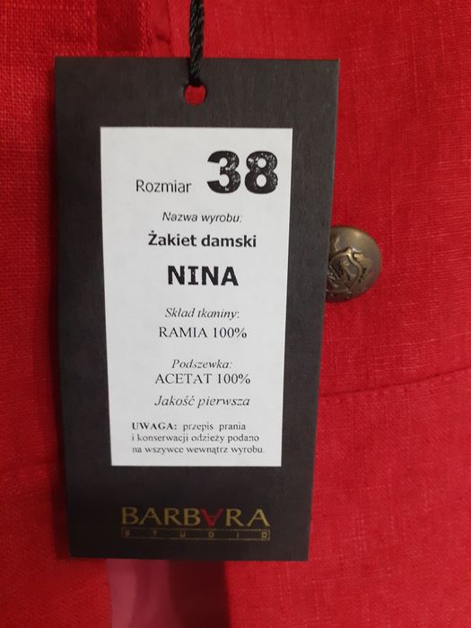 Żakiet Stylowy Barbara nowy