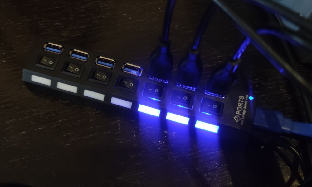 PROMO Hub 7 portas USB 3.0 High Speed Chia Plots Plotting Disco