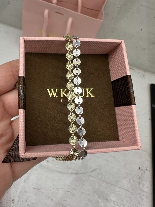 Naszyjnik Srebro 925 pozłacany kolia Follow W. Kruk