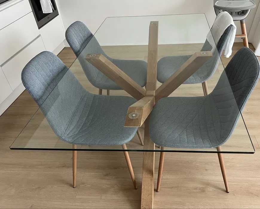 Mesa de Jantar AGERBY com 4 Cadeiras JONSTRUP