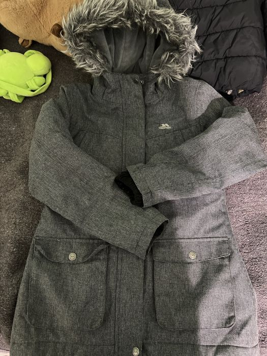 Куртка зимова лижна reima trespass 8-9 років сіра подовжена пуховик