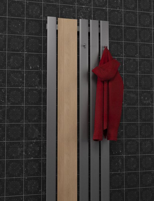 Grzejnik Bello z drewnem