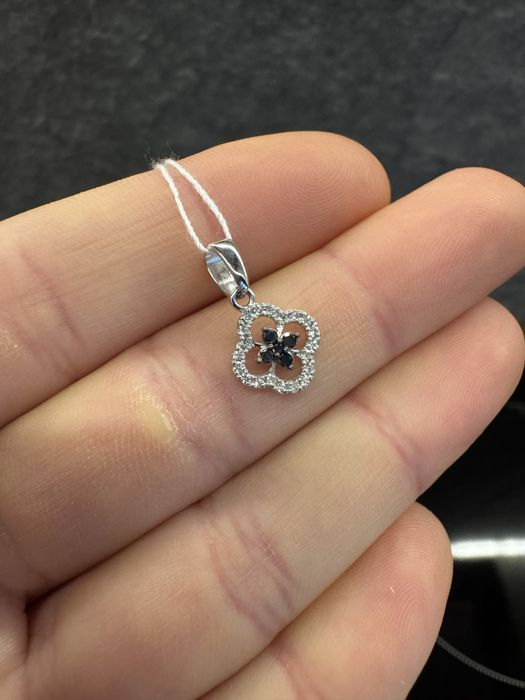 Подвеска в стиле Van Cleef бриллианты новая