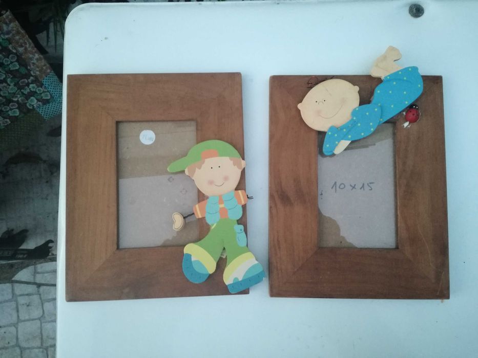 Conjunto 2 molduras + quadro criança