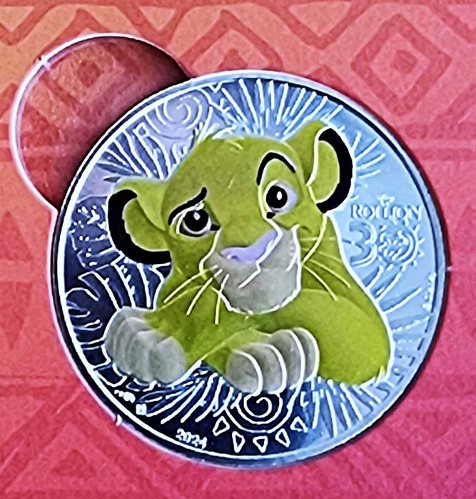 FRANÇA - 10€ moeda Rei Leão Prata