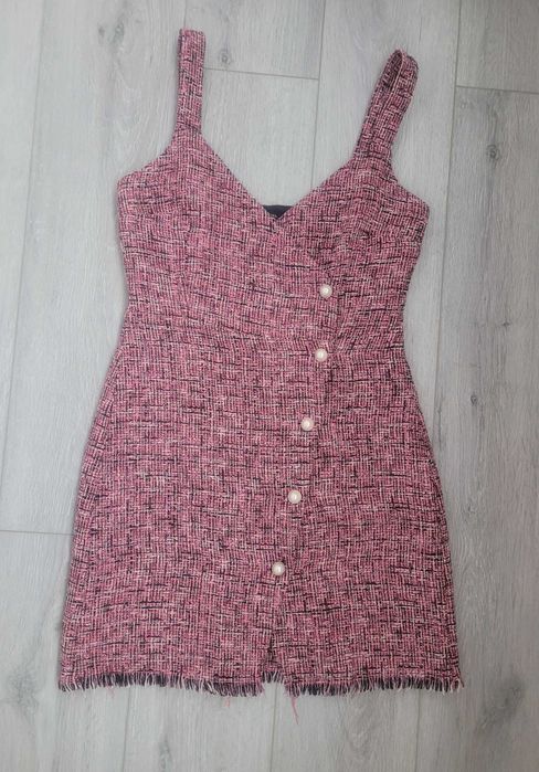 Продам твидовий сарафан, сукню, р.S, Bershka