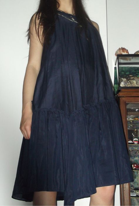 Vestido azul escuro criança da M. Chic italia