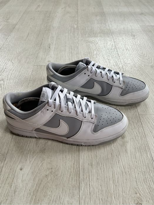 45 Nike Dunk Grey Кросівки оригінал шкіряні кроссовки оригинал кожаные