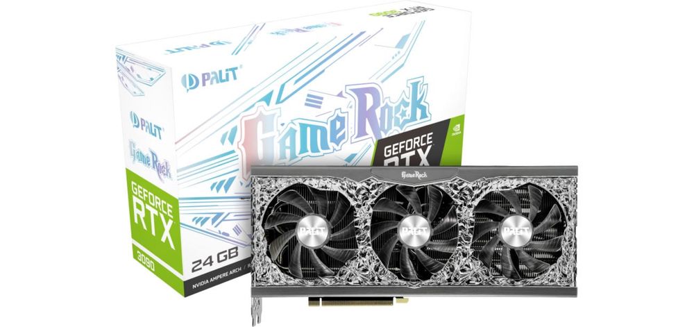 palit game rock 3090 - купити комп'ютери та комплектуючі - Ціна на