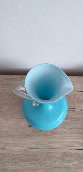 Błękitny wazon z prl