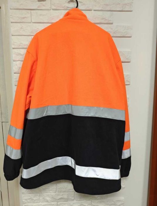 Німецька 4xl - 5xl сигнальна чоловіча флісова водія роба куртка фліска
